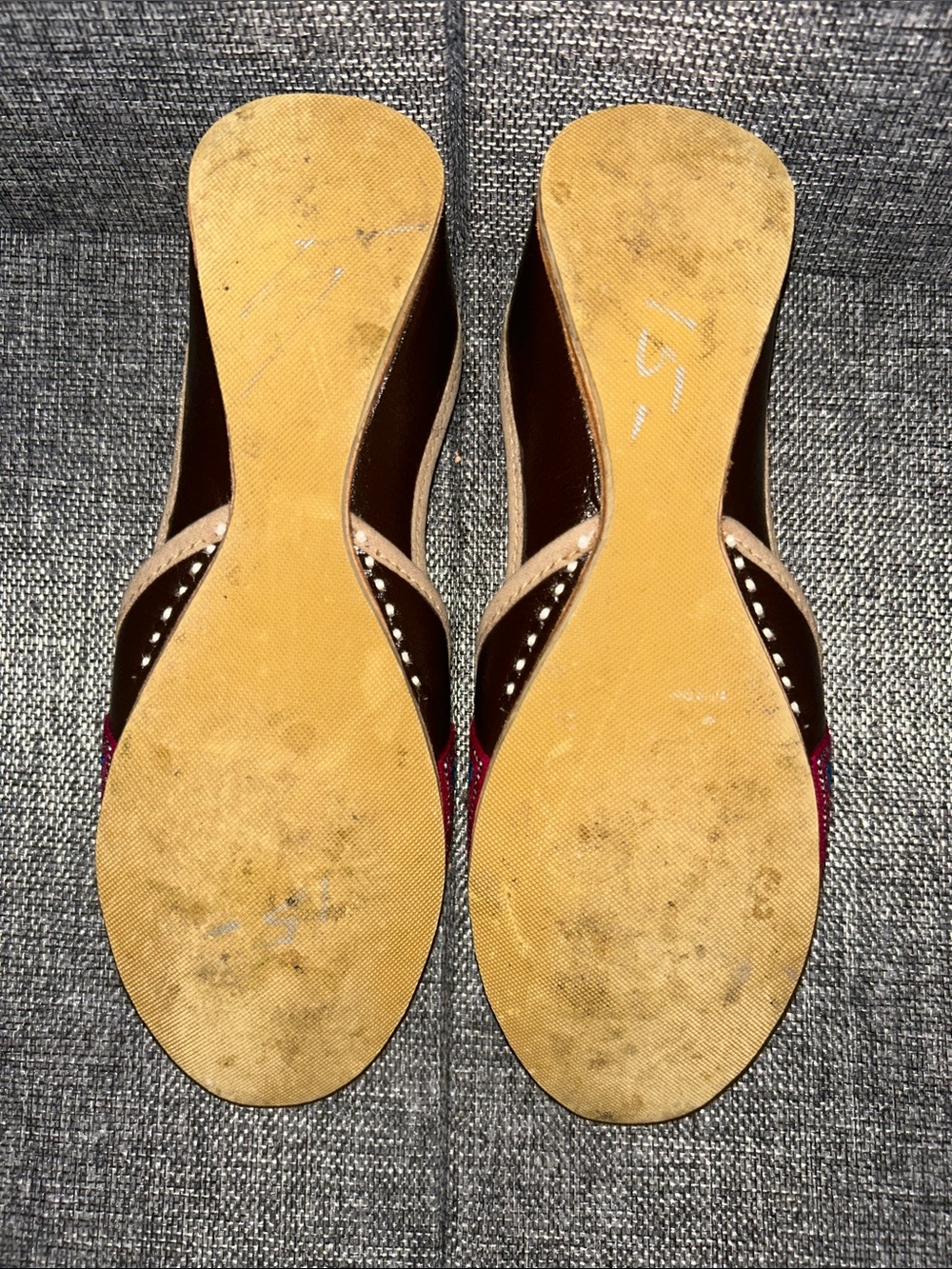Embroidered Multicolor Women’s Slip-On Flats - Picture 6 of 7